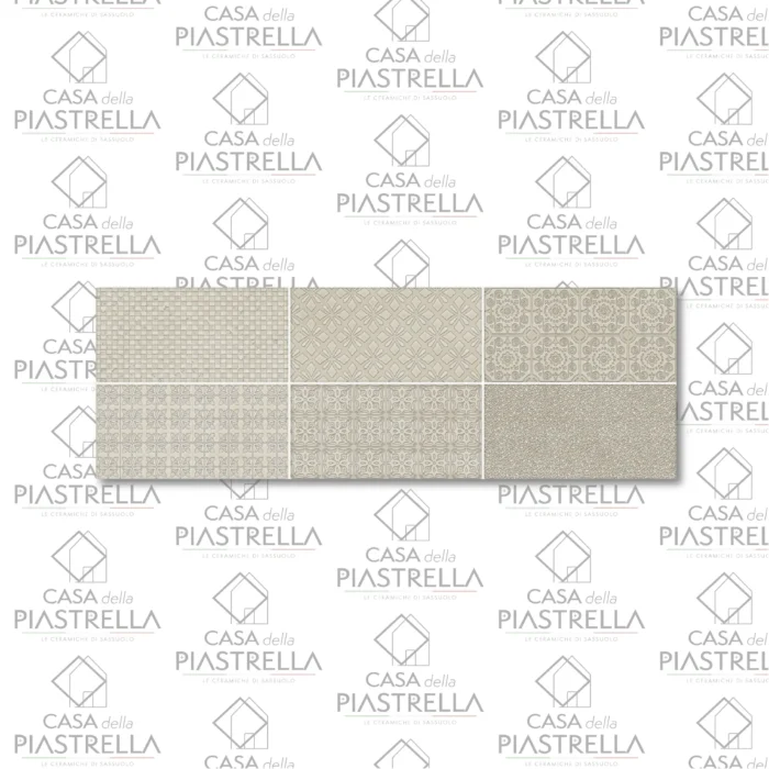Piastrella in bicottura effetto decoro