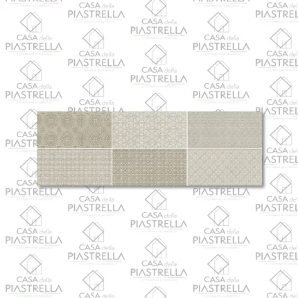 Piastrella in bicottura effetto decoro
