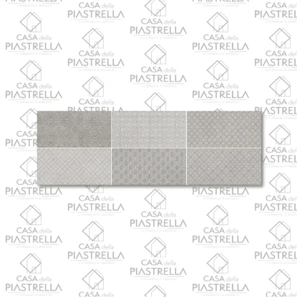 Piastrella in bicottura effetto decoro
