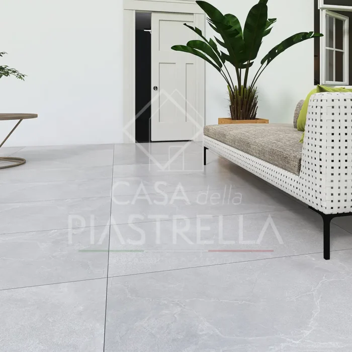 piastrelle in gres porcellanato effetto pietra colore grigio perla, le ceramiche di sassuolo, casa della piastrella