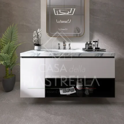 piastrelle in gres porcellanato effetto pietra colore grigio perla, le ceramiche di sassuolo, casa della piastrella