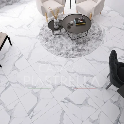 piastrelle in gres porcellanato effetto marmo colore grigio perla, le ceramiche di sassuolo, casa della piastrella