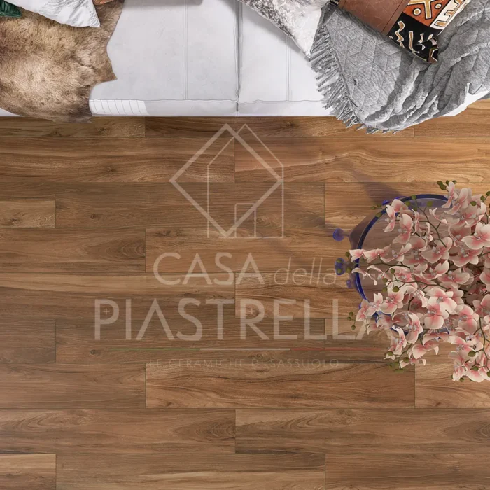 piastrelle per pavimenti in gres porcellanato effetto legno deck noce