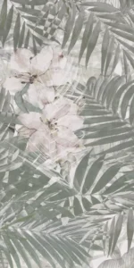 piastrelle decoro floreale in gres porcellanato per rivestimento bagno e cucina