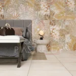 piastrelle decoro floreale in gres porcellanato per rivestimento bagno e cucina