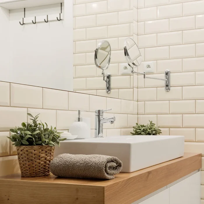 piastrelle da rivestimento con effetto diamantato ideali per bagni e cucine
