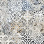 Piastrelle in gres porcellanato effetto decoro per rivestimenti. Adatto per l’uso interno, come il bagno e cucina. Preventivi gratuiti e prezzi fabbrica.