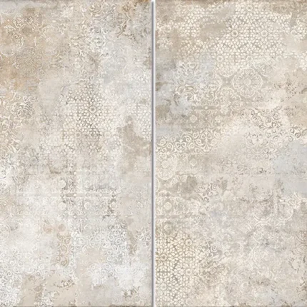 Piastrelle in gres porcellanato effetto decoro per rivestimenti. Adatto per l’uso interno, come il bagno e cucina. Preventivi gratuiti e prezzi fabbrica.