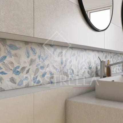 Piastrella in bicottura 25x75 cm per rivestimento bagno e cucina, ceramiche sassuolo