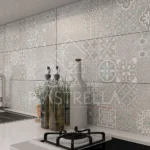 Piastrella in bicottura 25x75 cm per rivestimento bagno e cucina, ceramiche sassuolo