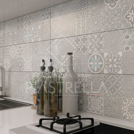 Piastrella in bicottura 25x75 cm per rivestimento bagno e cucina, ceramiche sassuolo