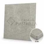 Pavimento in gres grigio effetto pietra spessore 20 mm per esterno
