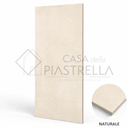 Piastrella gres porcellanato 60x120 effetto cemento almond beige per pavimenti e rivestimenti moderni