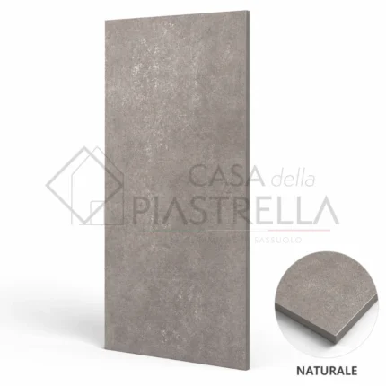 Piastrella gres porcellanato 60x120 effetto cemento grigio per pavimenti e rivestimenti moderni