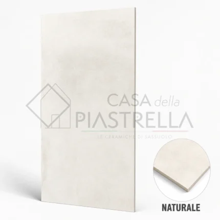 Piastrella 60x120 in gres porcellanato effetto cemento bianco per bagni, cucine e living luminosi