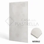 Piastrella 60x120 in gres porcellanato effetto cemento grigio chiaro per ambienti luminosi ed eleganti