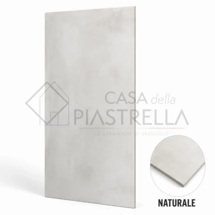 Piastrella 60x120 in gres porcellanato effetto cemento grigio chiaro per ambienti luminosi ed eleganti