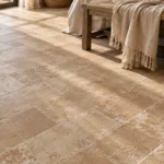 pavimento in gres porcellanato effetto cotto beige da interno